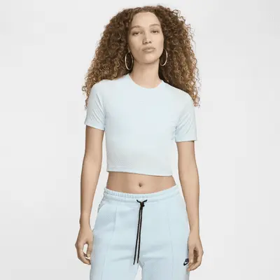 

Футболка Nike Sportswear Essential, цвет Glacier Blue/White