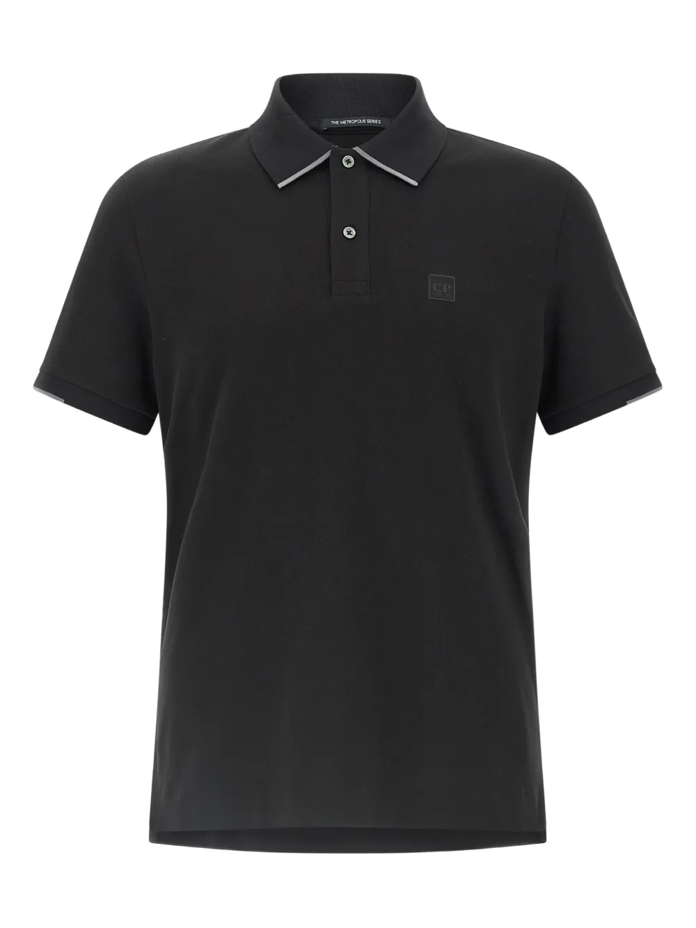 

Поло с нашивкой-логотипом C.P. Company, черный