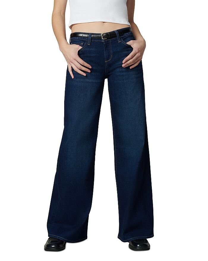 

Joe's Jeans Широкие джинсы с низкой посадкой Lou Lou в цвете Go Get Em, синий