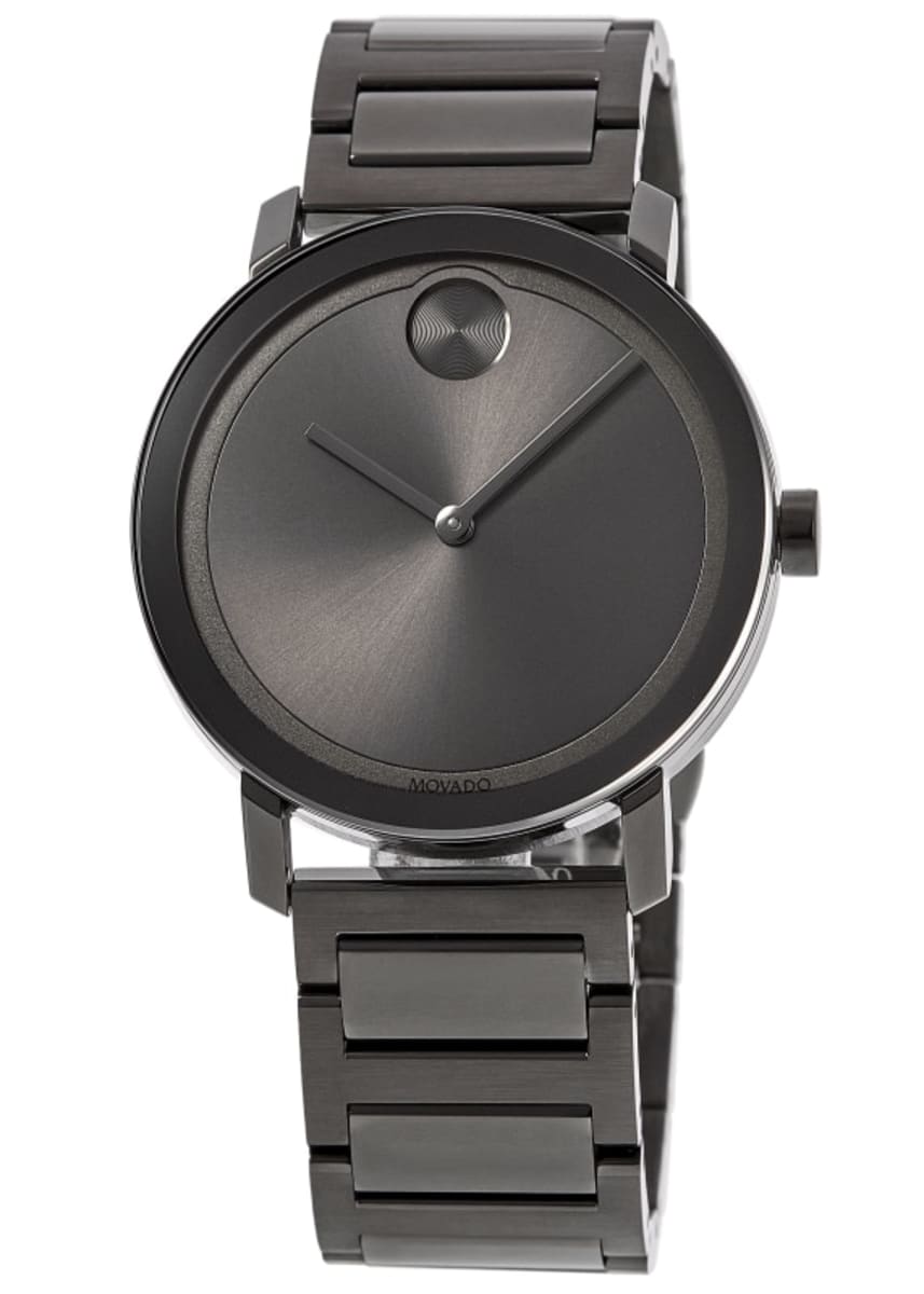 

Мужские часы Movado Bold Gunmetal с ионным покрытием 3600509, черный