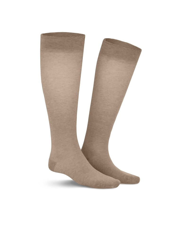 

Kunert Высокие носки Fly&Care до колена, класс поддержки III, эффективная поддержка, бежево-меланитовый цвет