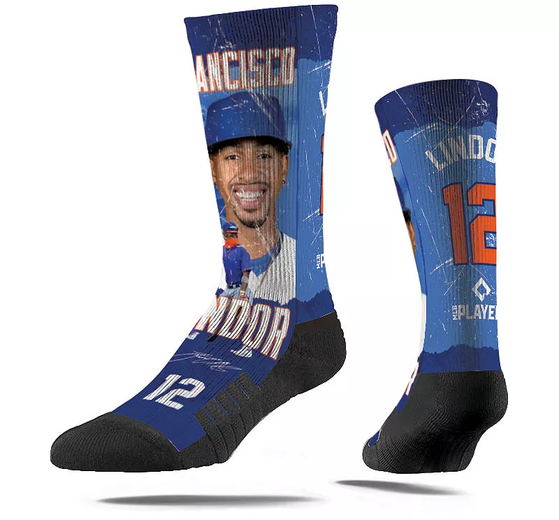 

Мужские носки Strideline New York Mets Francisco Lindor Montage