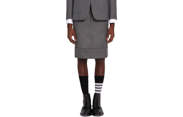 

Повседневная короткая юбка женская THOM BROWNE, серая