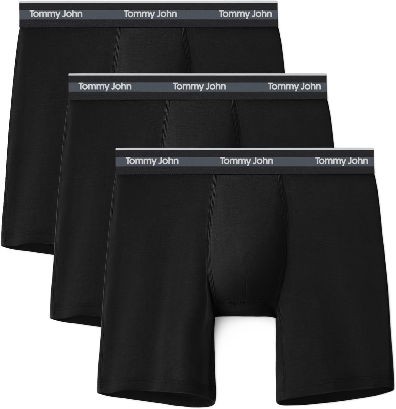 

Боксеры Tommy John Comfort Micro 6" Boxer Brief 3-Pack, черный