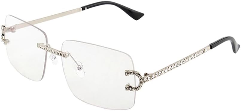 

Мужские солнцезащитные очки без оправы с градиентным переходом цвета, панк-стиль, винтажные очки в маленькой оправе, без оправы, защита от ультрафиолета UV400 HDUBFY, 6