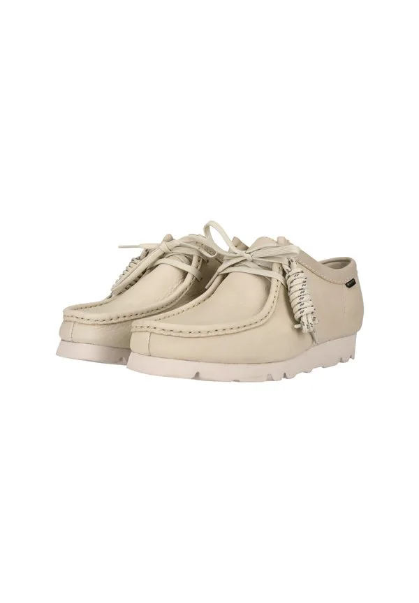 Повседневные кроссовки wallebee на шнуровке Clarks Originals, White Leather — фото 2