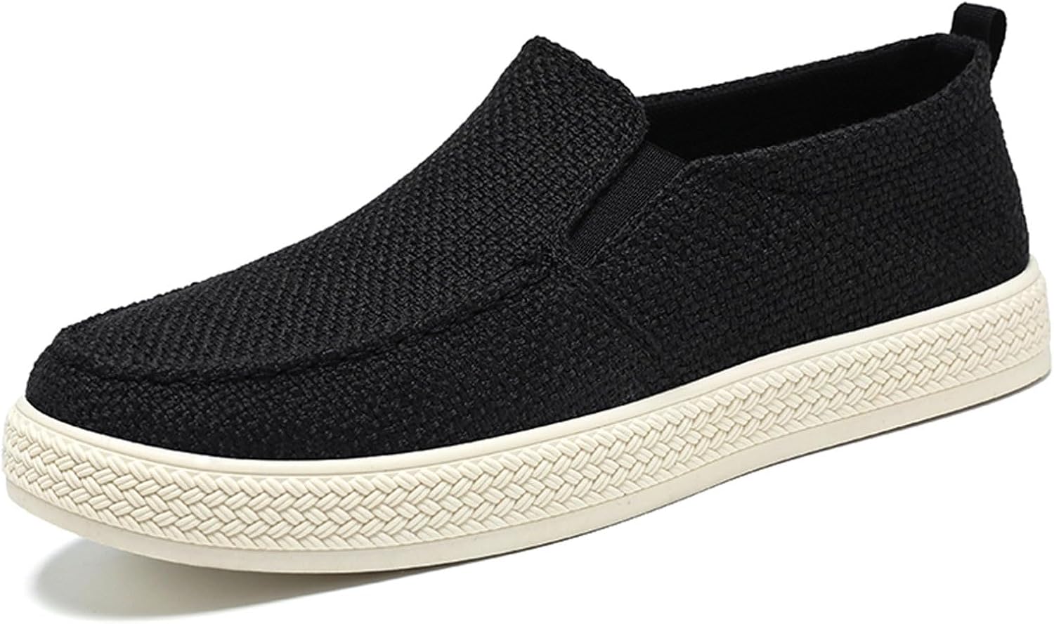

Мужские повседневные слипоны, легкие, дышащие, с удобной мягкой стелькой, кроссовки для ежедневной носки, путешествий и прогулок Generic, черный