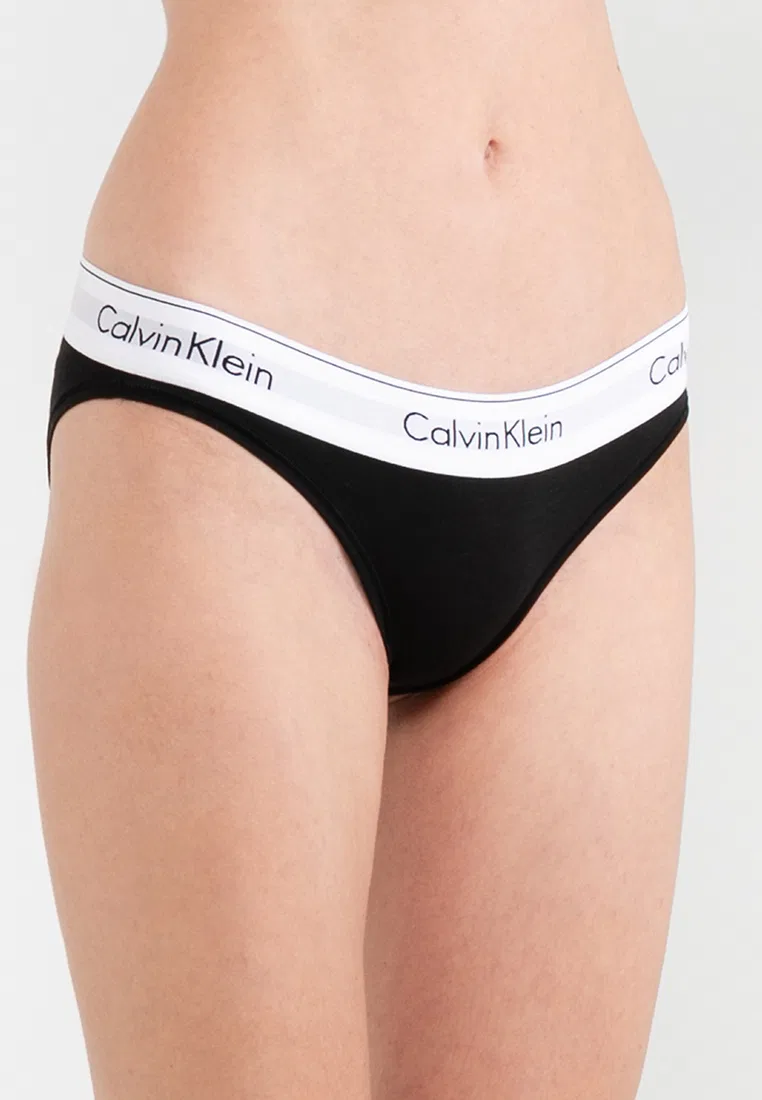 Трусы бикини, набор 3 шт., Calvin Klein, белый/черный/серый — фото 3