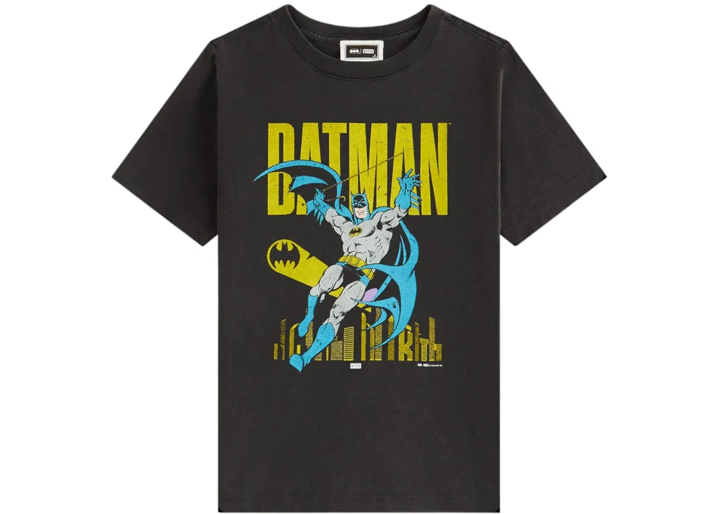 Детская футболка с принтом Kith x Batman Classic Vintage Tee Kith, Black