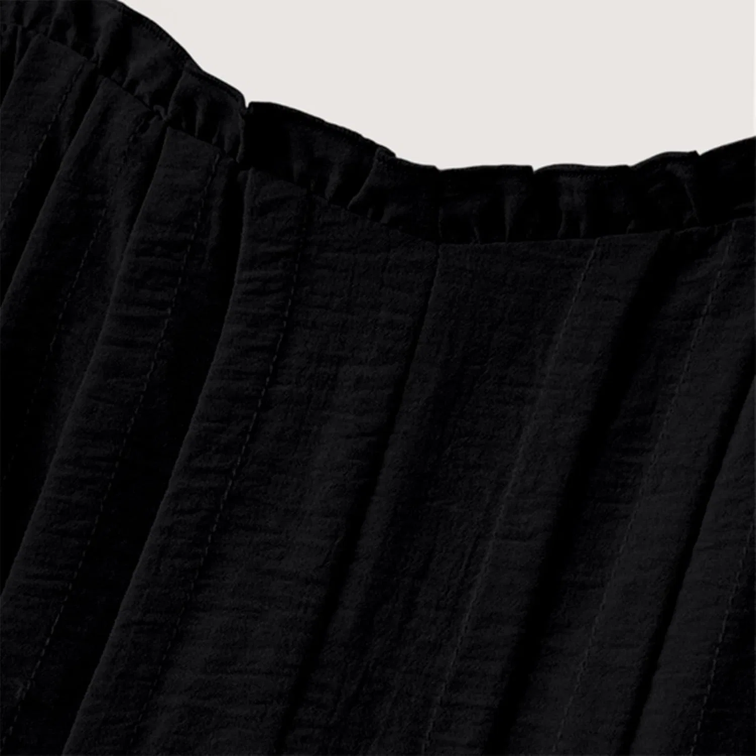 Женский летний сарафан без рукавов с запахом Plus Size, Black — фото 4