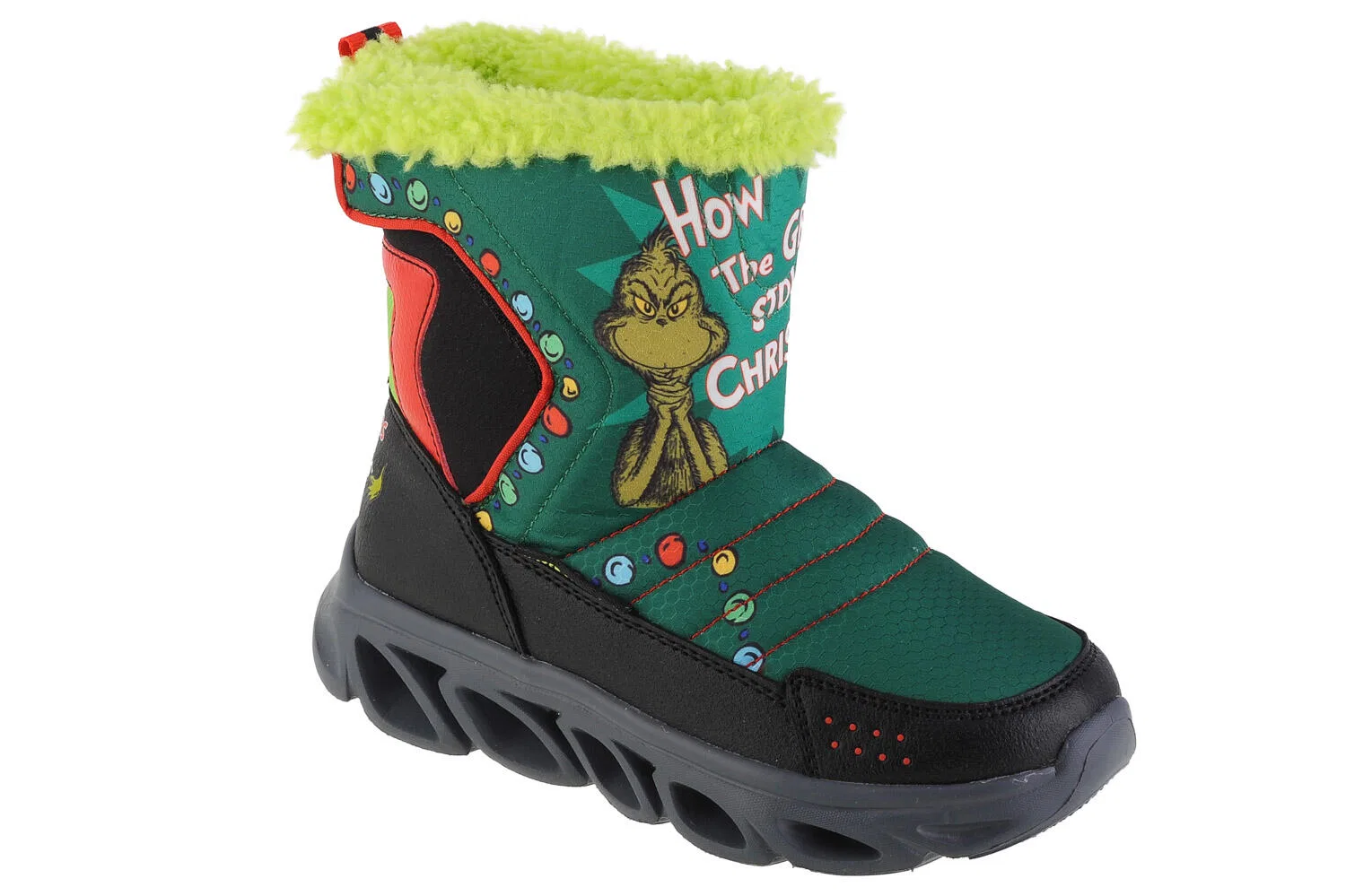 Детские зимние ботинки для мальчиков Dr. Seuss Hypno-Flash 3.0 Too Late To Be Good Skechers, Grun