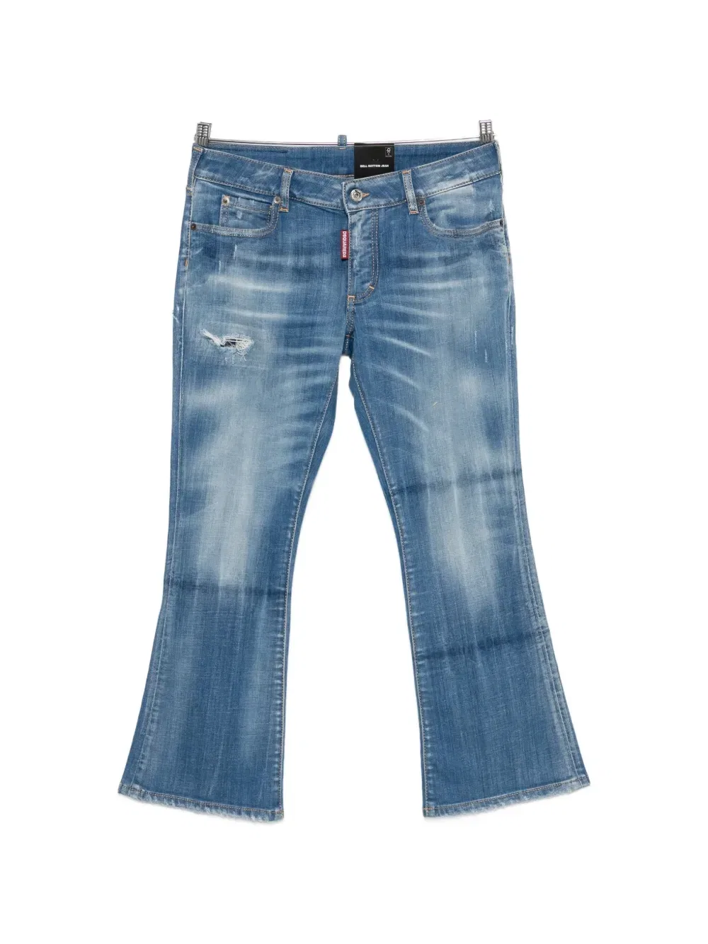 Джинсы с эффектом пертости Dsquared2 Kids, синий