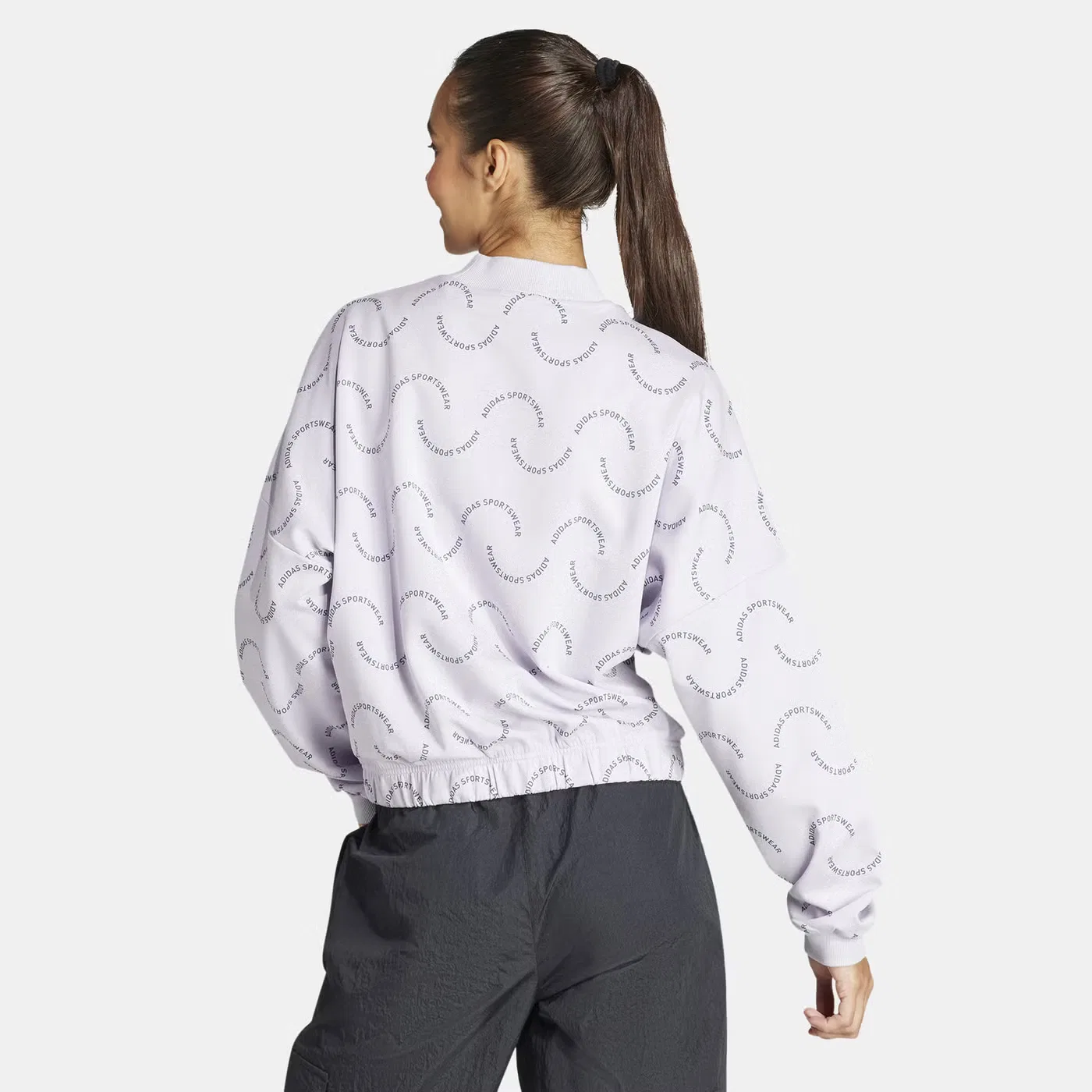 Свитшот с принтом Resort Graphic Adidas, фиолетовый — фото 2