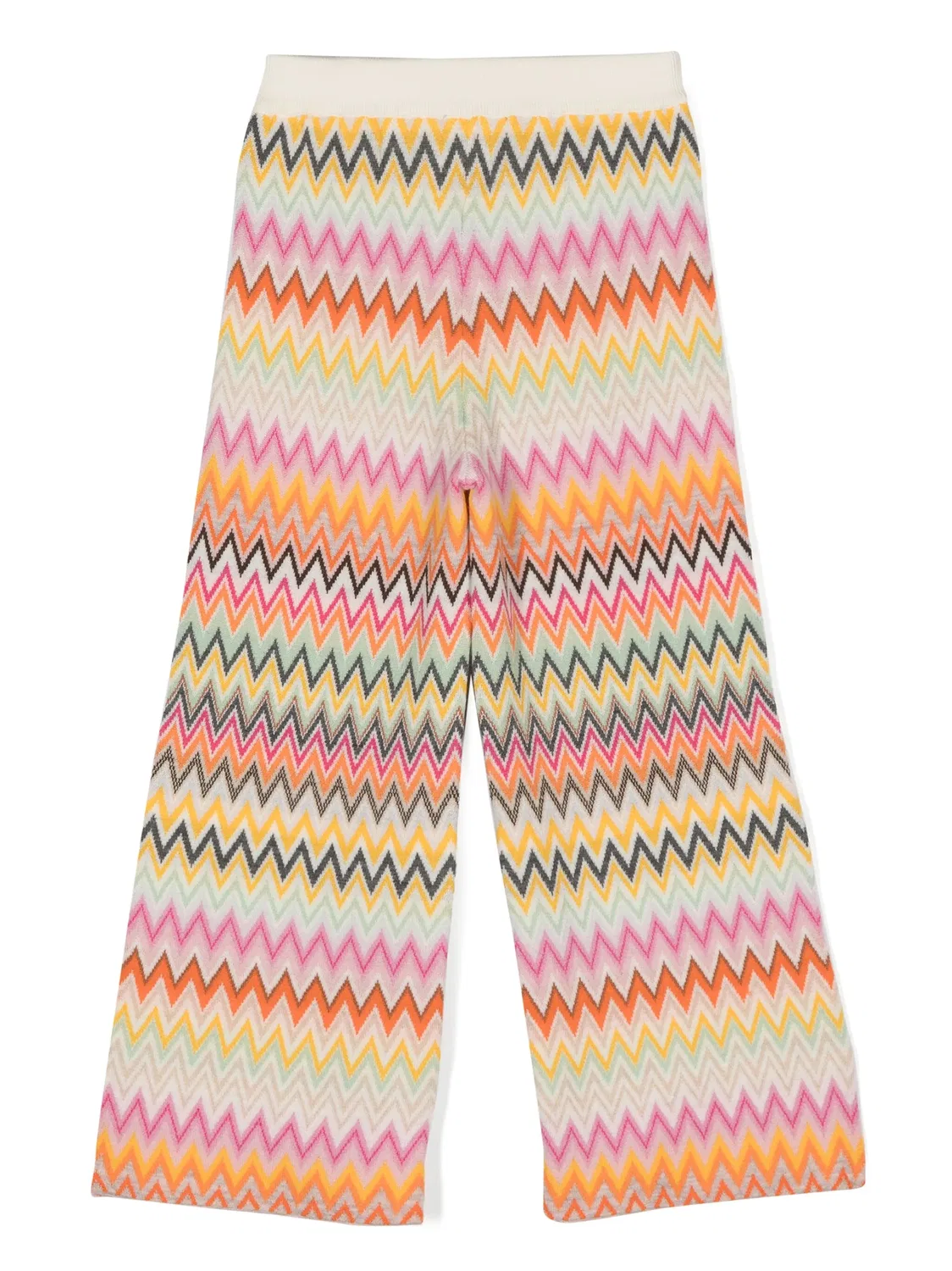 Трикотажные брюки с зигзагообразным плетением Missoni, белый — фото 3