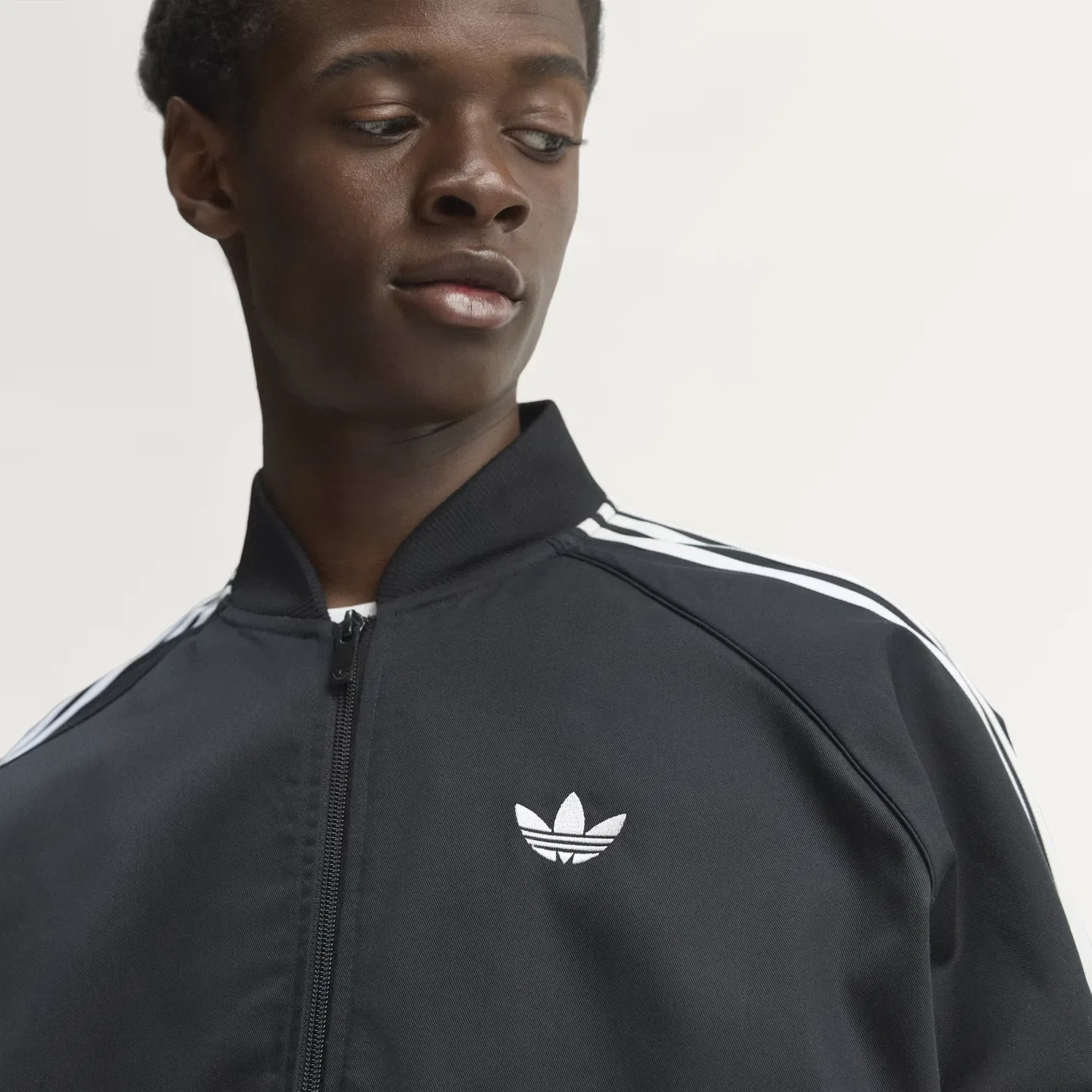 Мужская олимпийка свободного кроя SST Adicolor Classics Adidas Originals, черный — фото 3