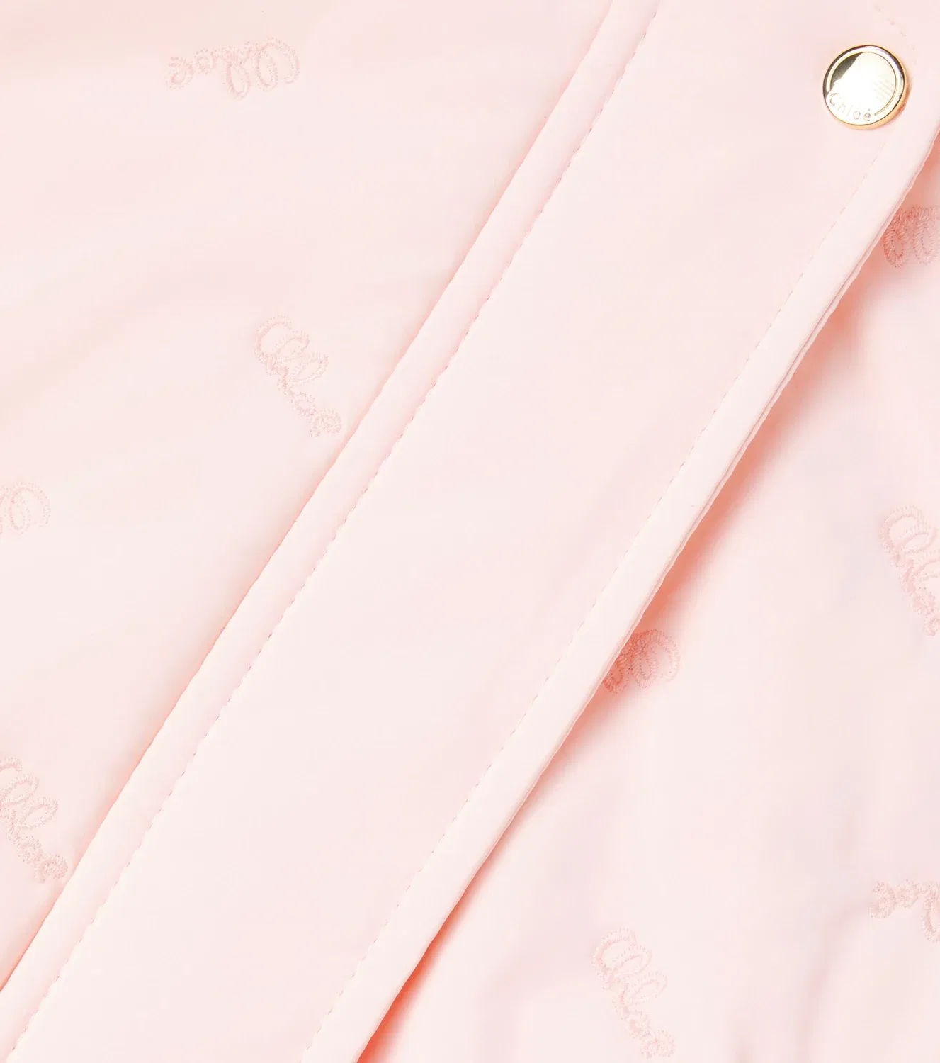 Легкая куртка с капюшоном Chloé Kids, розовый — фото 3