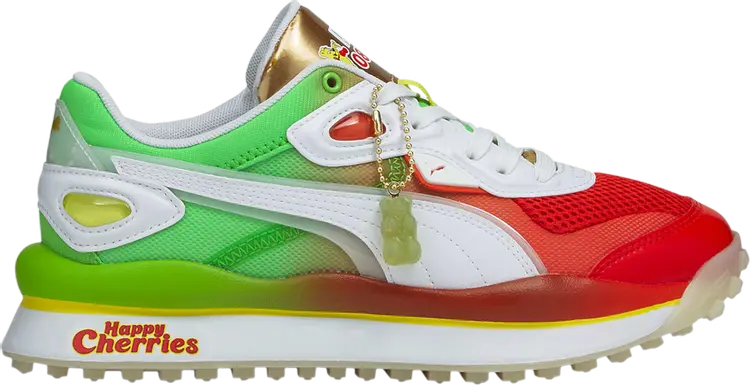 

Кроссовки Puma Haribo x Street Rider Jr Happy Cherries, зеленый, Зеленый;серый, Кроссовки Puma Haribo x Street Rider Jr Happy Cherries, зеленый