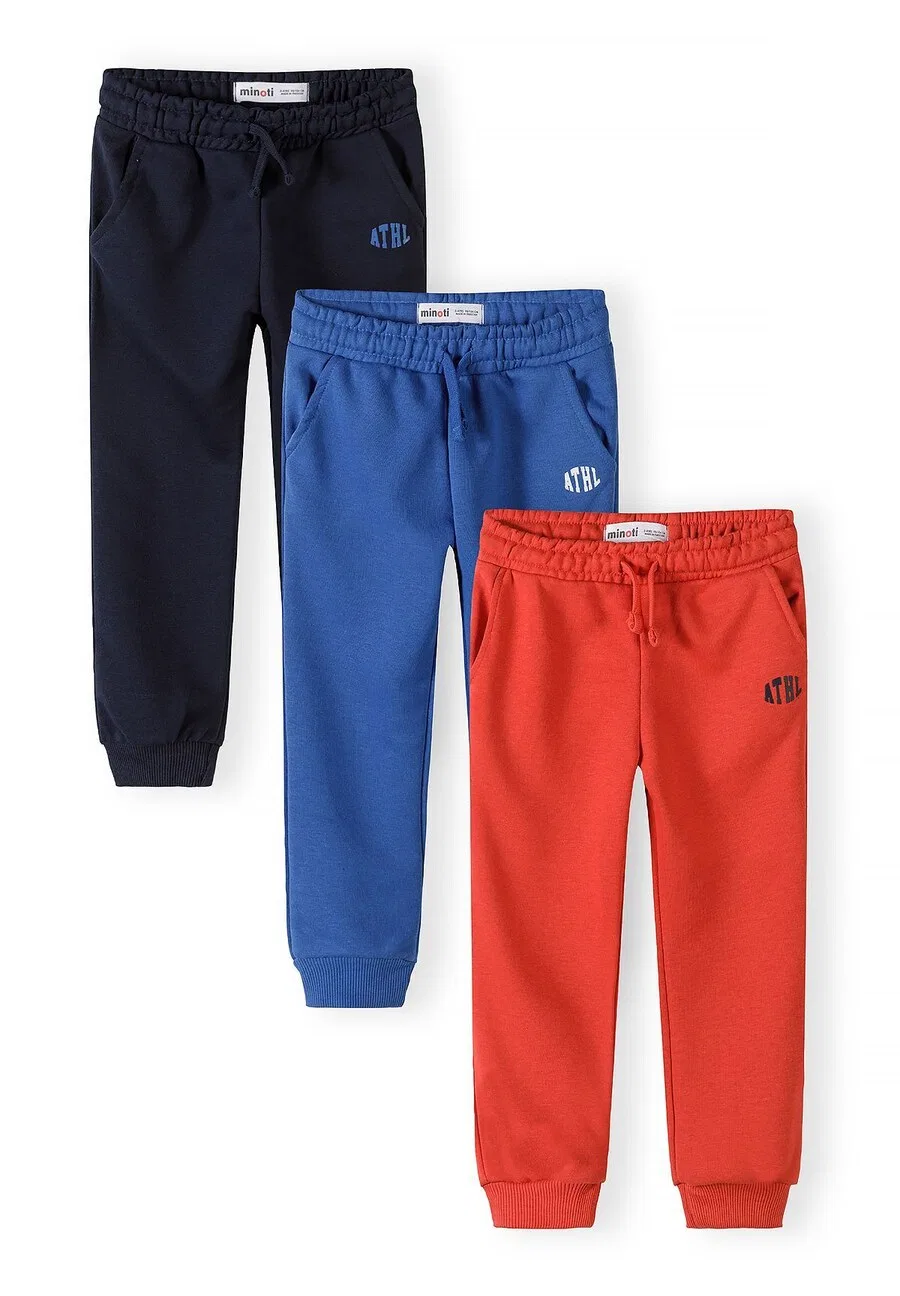 Брюки MINOTI Regular синего, темно-синего и красного цветов