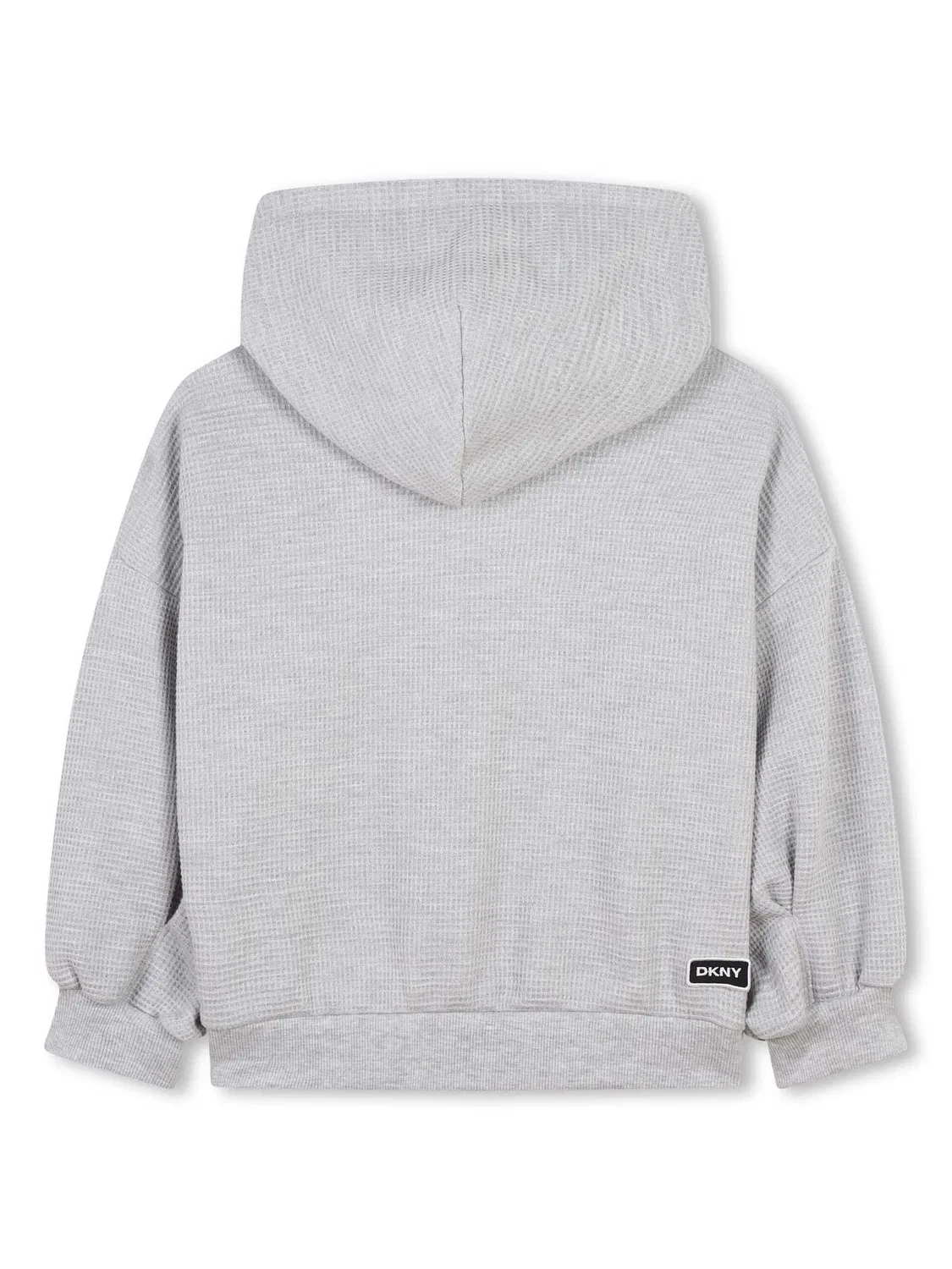 DKNY Худи с вышитым логотипом серого цвета — фото 2