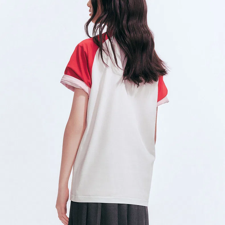 Детская футболка с круглым вырезом PUMA, White Red Tone — фото 4