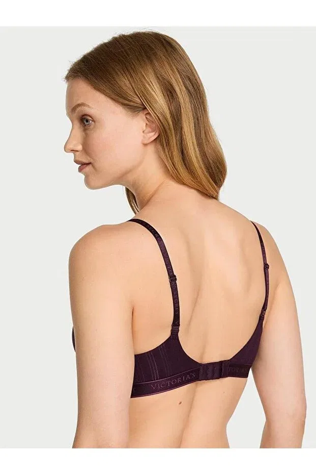 Женский бюстгальтер без косточек Ultra thin modal lightly padded supportive wirefree bra Victoria'S Secret, Winter Wine — фото 2