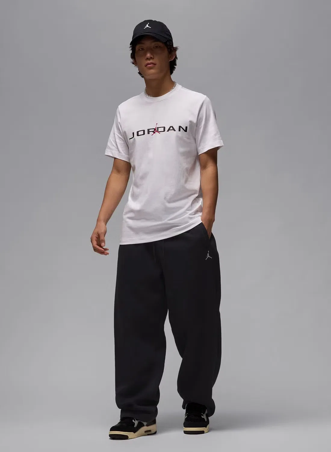 Футболка с принтом Air stretch Jordan, белый — фото 4