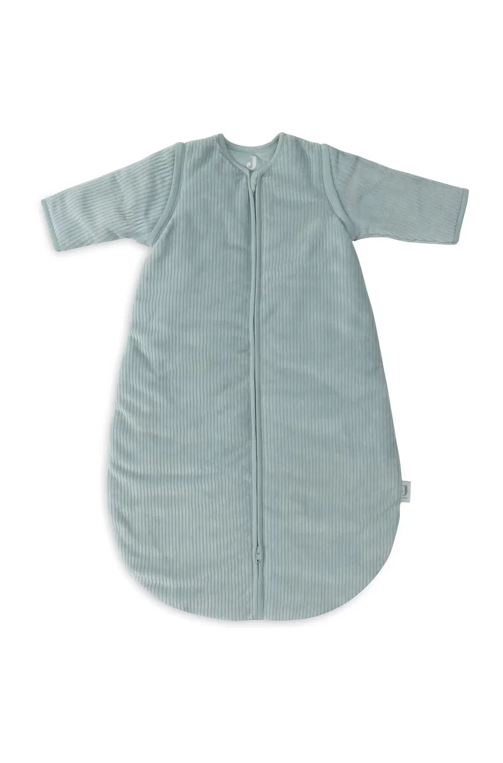 Спальный мешок со съемными рукавами, круглый Jollein, Rib/Sea Green — фото 3
