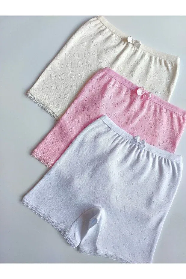 Детские боксеры для девочек хлопковые Çebikids, Pink White Ecru