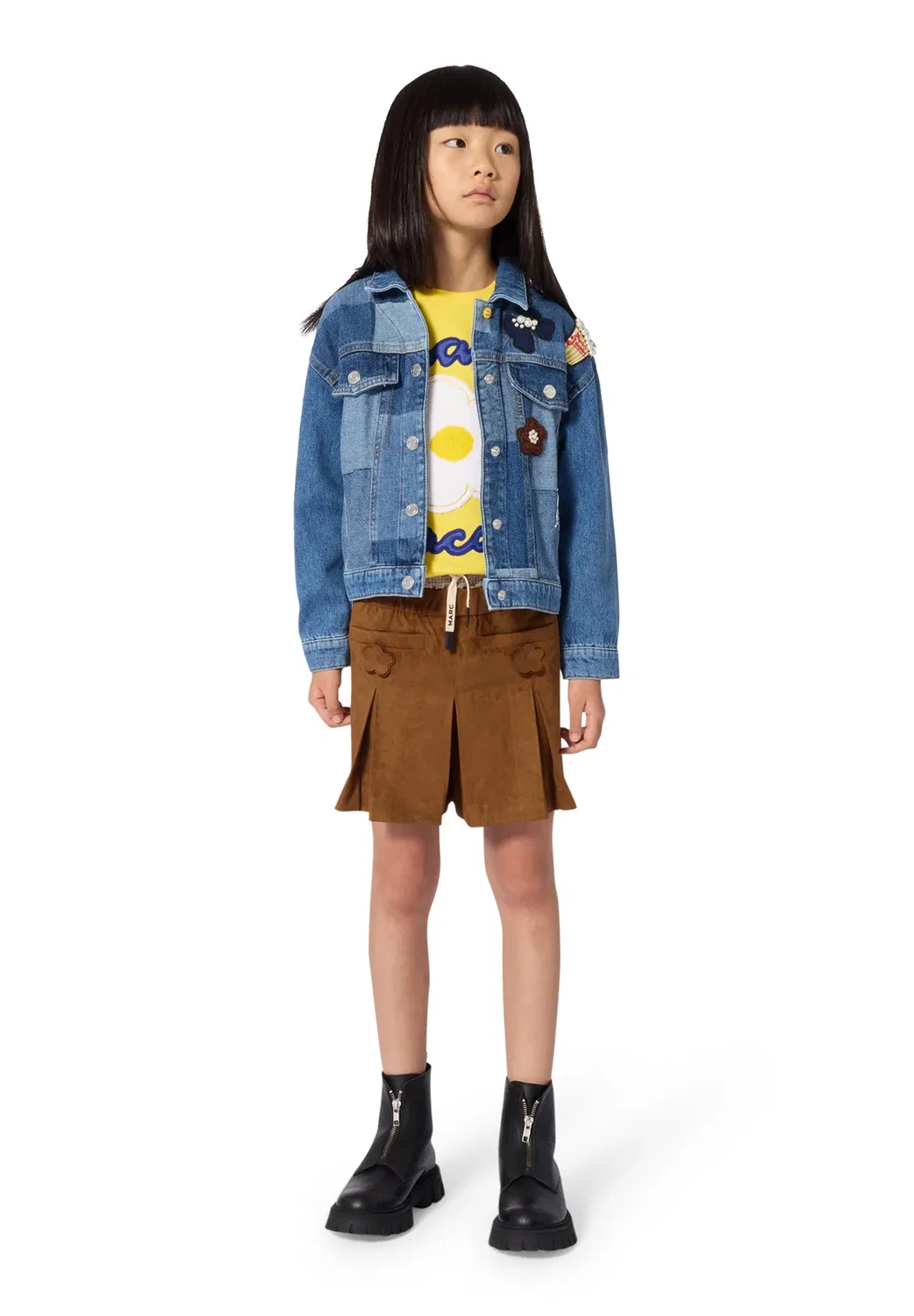 Футболка с короткими рукавами - футболка с принтом Marc Jacobs Kids, Yellow