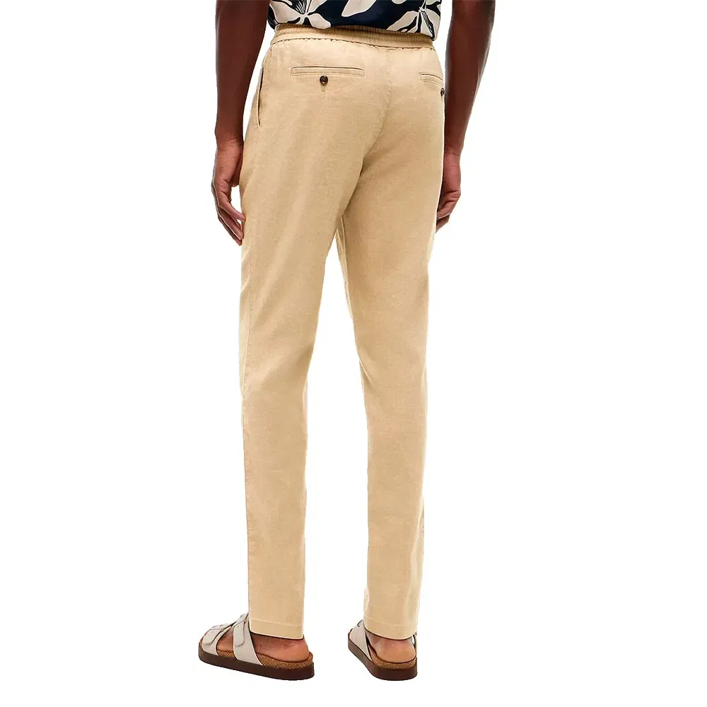 Мужские брюки чино из льна Harlem Sorona Tommy hilfiger, Beige — фото 2