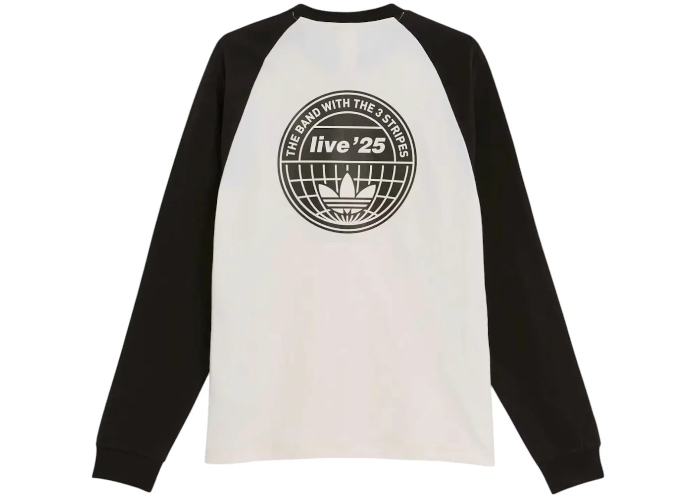 Мужская футболка с длинным рукавом с принтом Tee Adidas, Cream White — фото 2