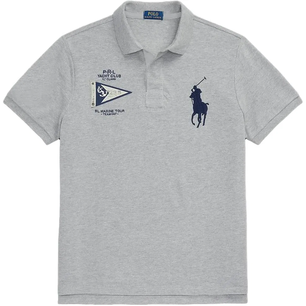 Мужское поло Gray Big Pony Polo Shirts Polo Ralph Lauren