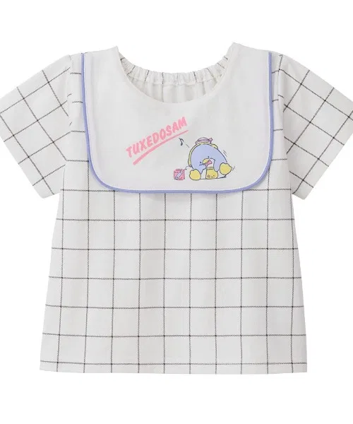 Детская футболка с принтом Sanrio Characters, с коротким рукавом, White