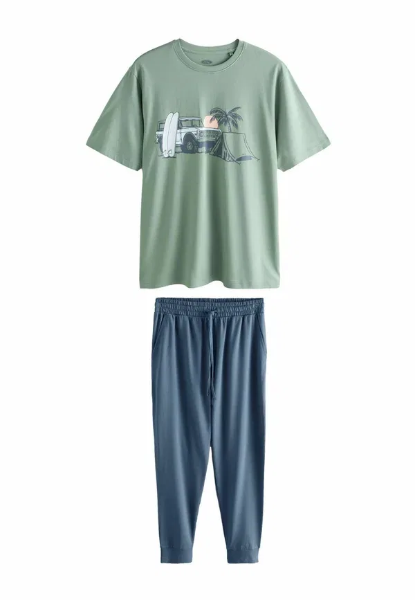 Комплект пижамный с принтом Ford License Short Sleeve Pyjamas Set Next, Green, зеленый
