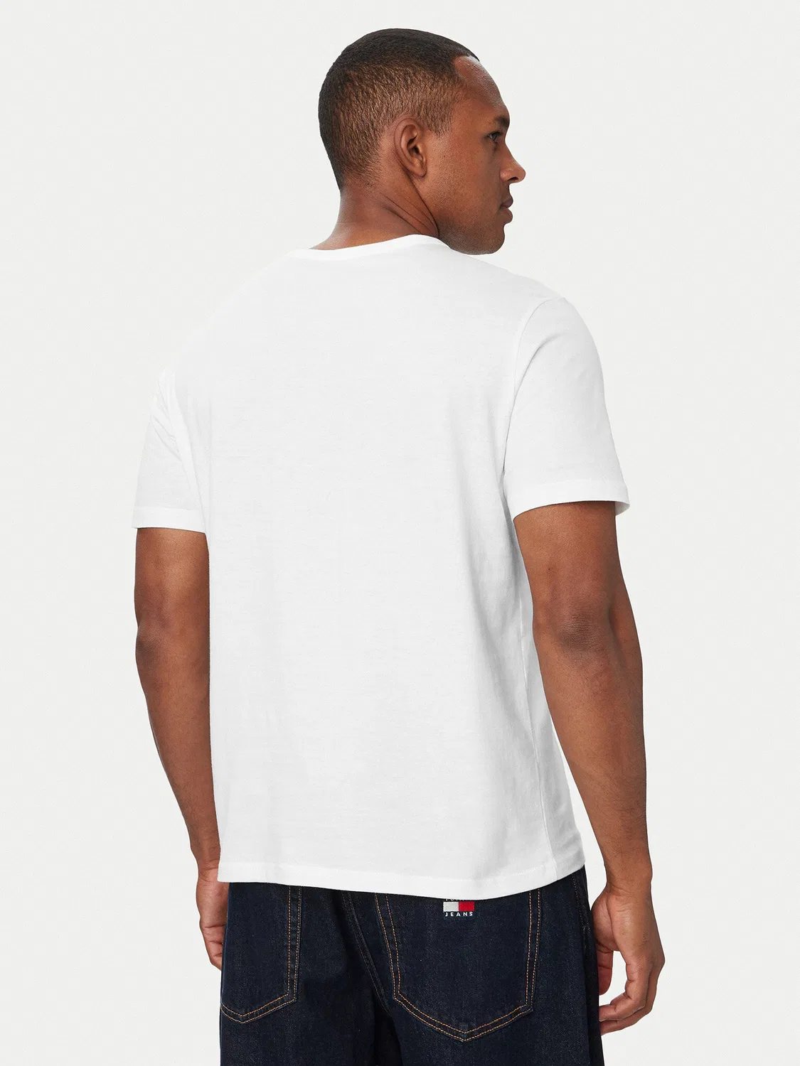 Мужской комплект из футболок стандартного кроя Ss Tee Tommy Hilfiger, кремовый — фото 4