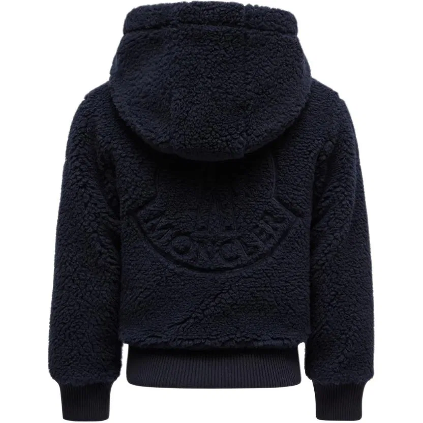 Детское худи с молнией Night Blue Moncler — фото 3