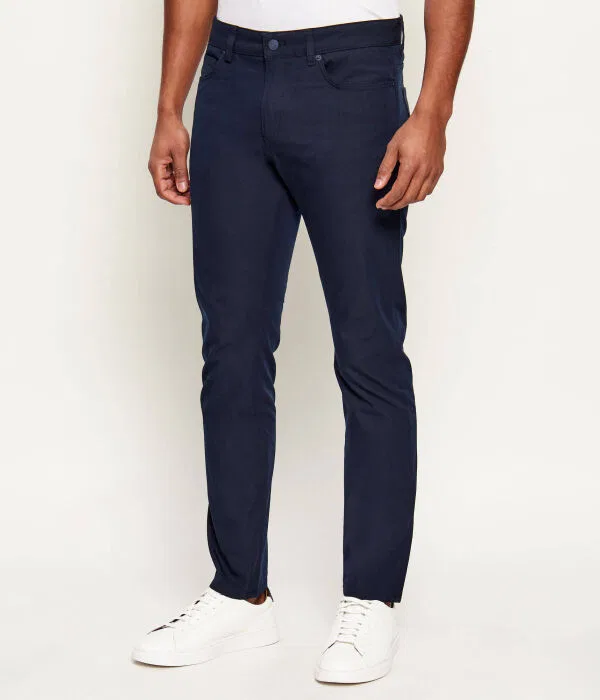 Мужские чиносы с эффектом стрейч P-Delaware5 Slim Fit BOSS, Blu Marino — фото 3