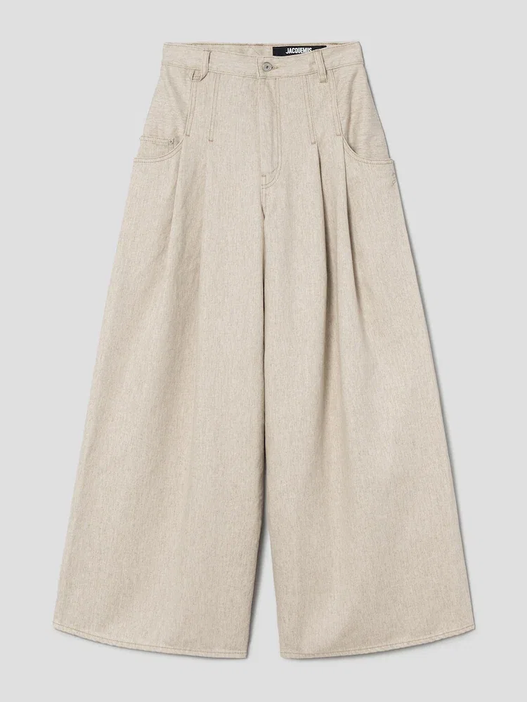 Джинсы широкие Le De-Nimes Souro JACQUEMUS, Beige