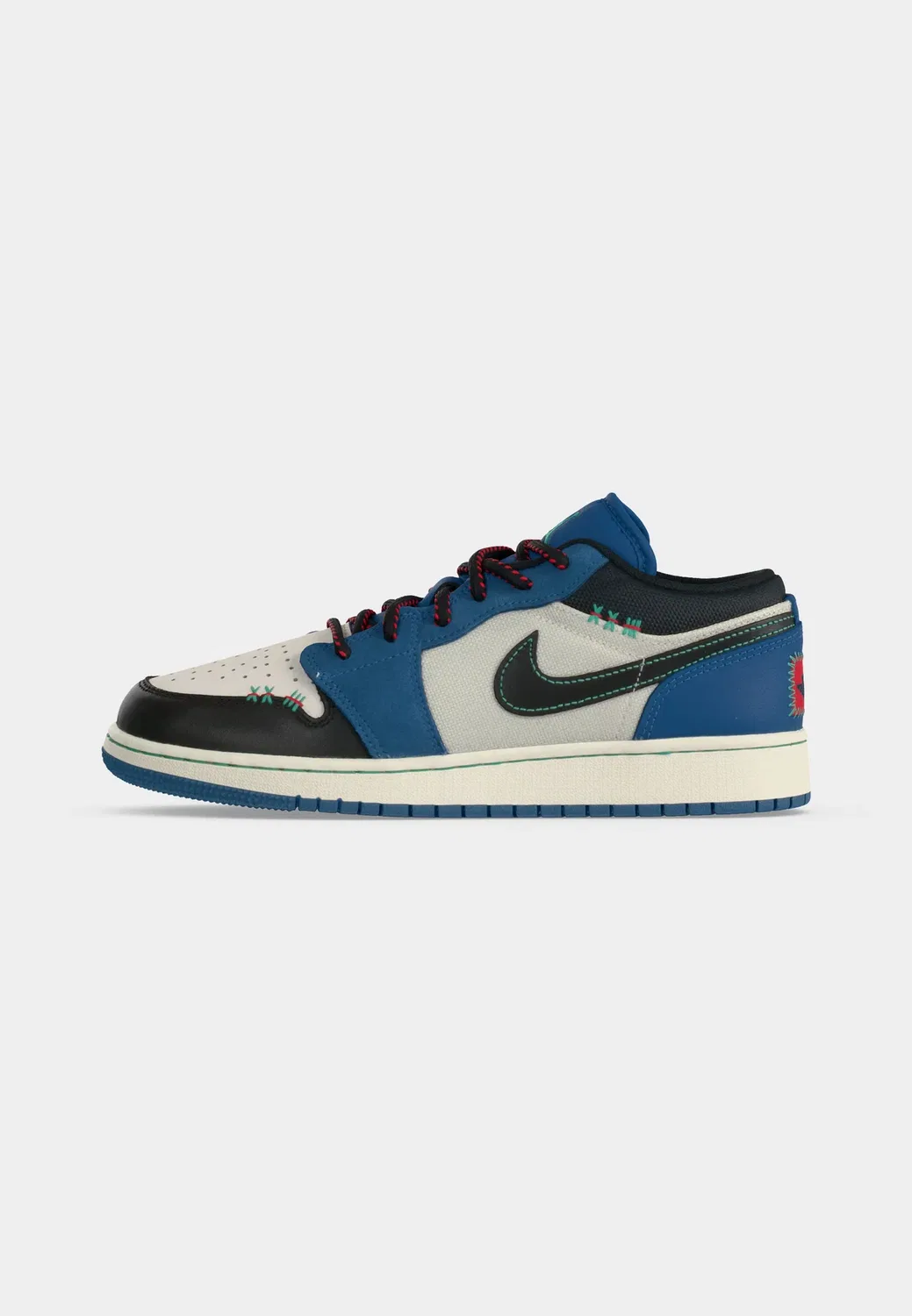 Кроссовки Air 1 se унисекс Jordan, True Blue/Black/University Red/Kinetic Green/Chalk — фото 2