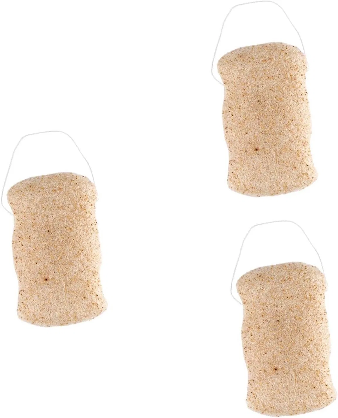 Спонж для лица эксфолиирующий, minkissy, 3 шт, 51 г, Beige