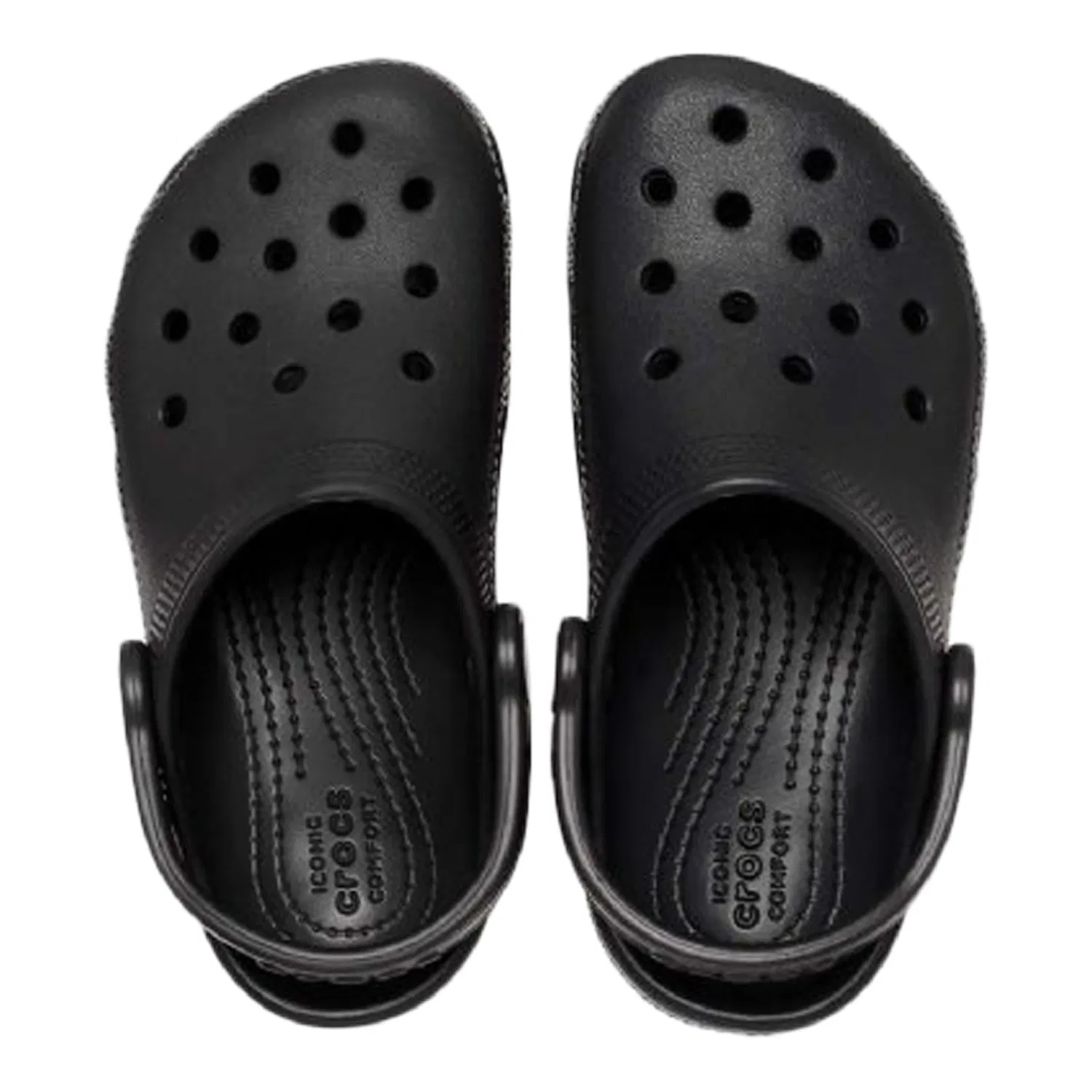 Клоги детские без застежки Classic Clog K Crocs, черный — фото 2