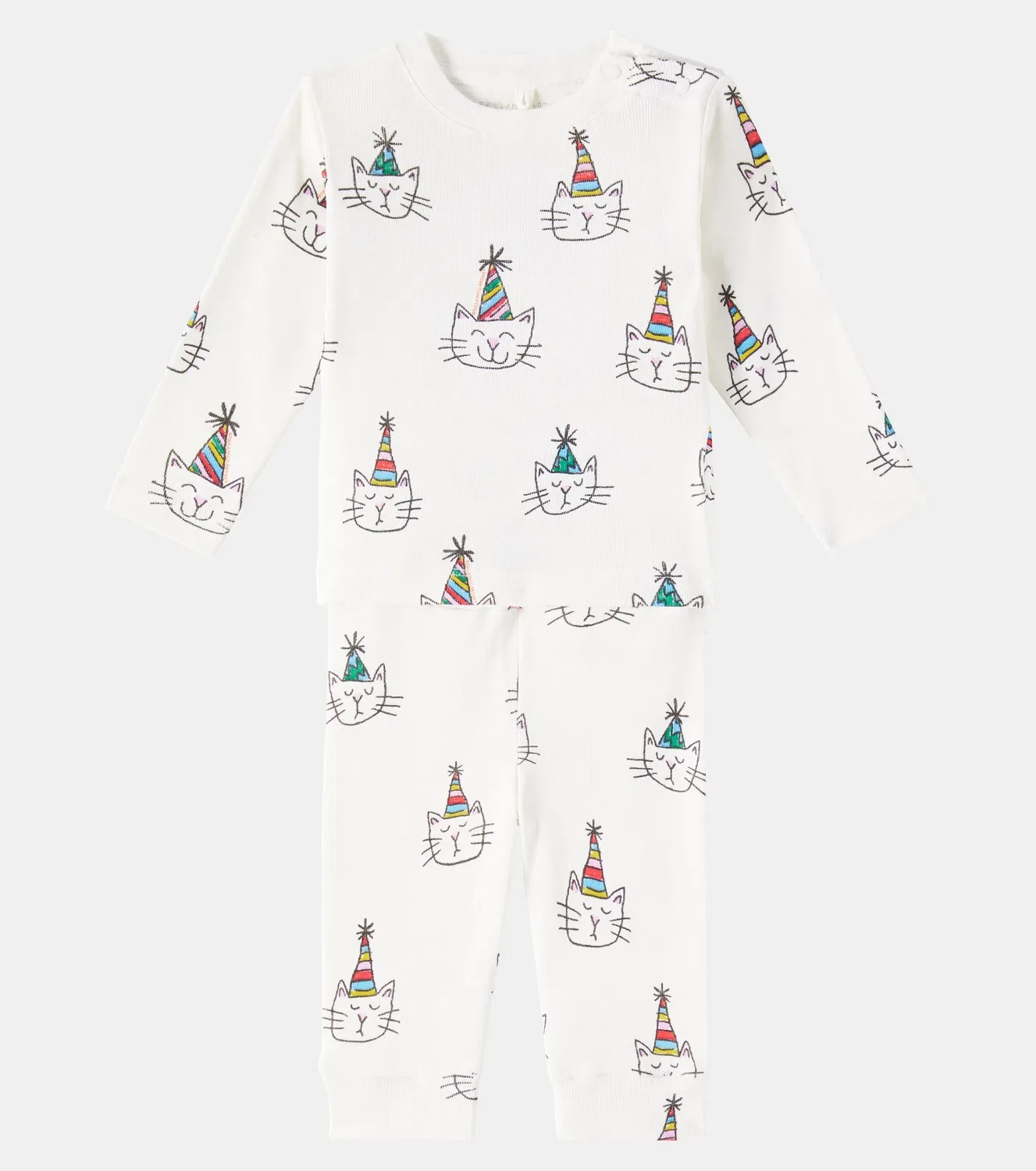 Комплект из двух предметов с принтом Stella Mccartney Kids, белый — фото 2
