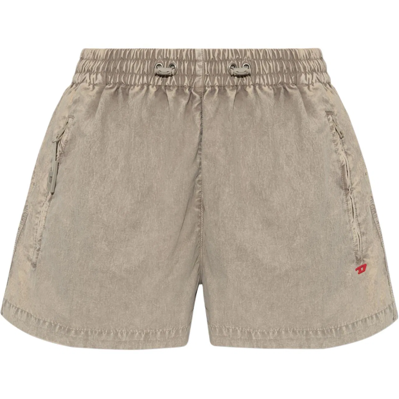 Женские джинсовые шорты прямого кроя Beige DIESEL