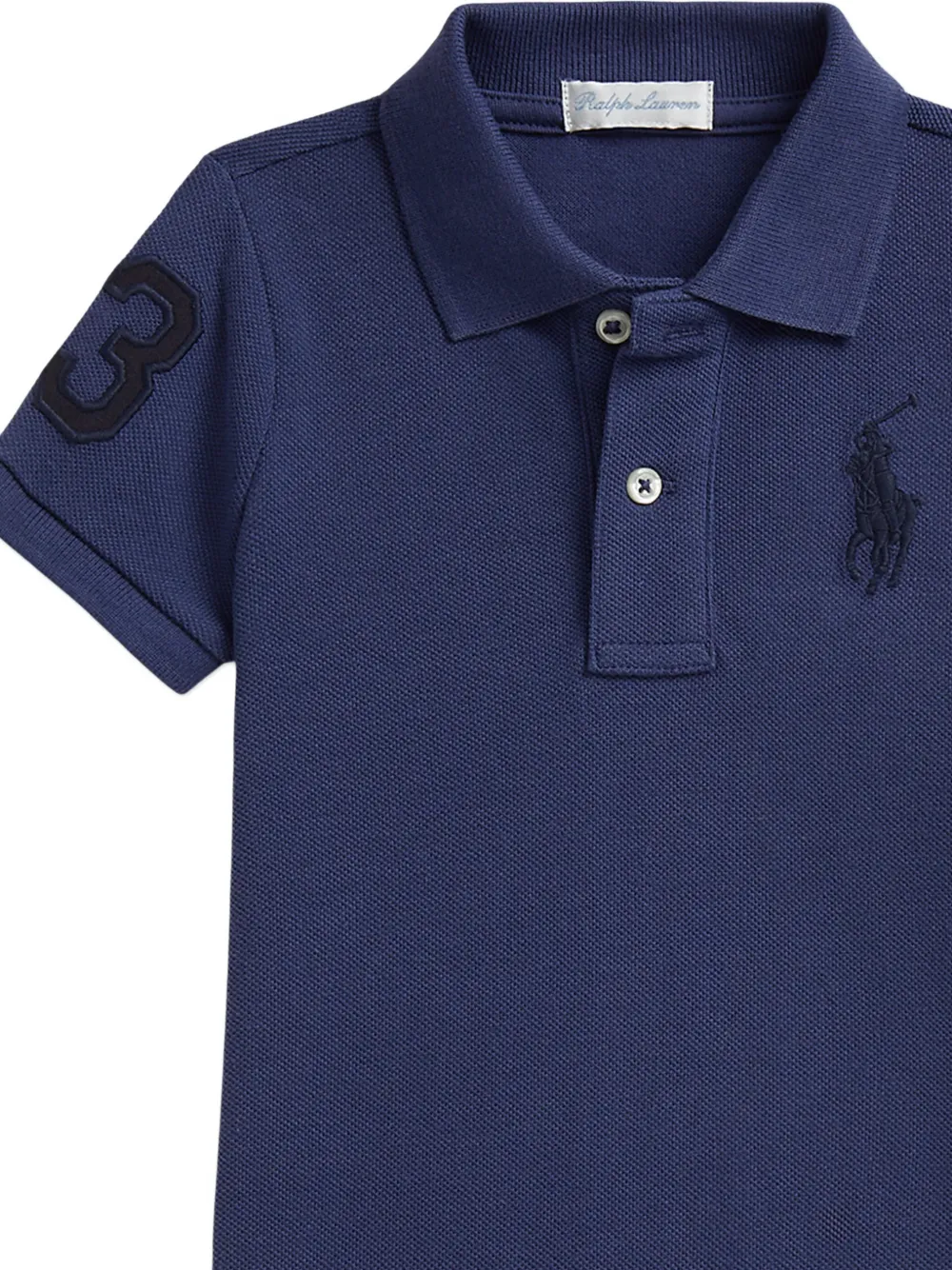 Комбинезон с нашивкой-логотипом Polo Ralph Lauren Kids, синий — фото 4