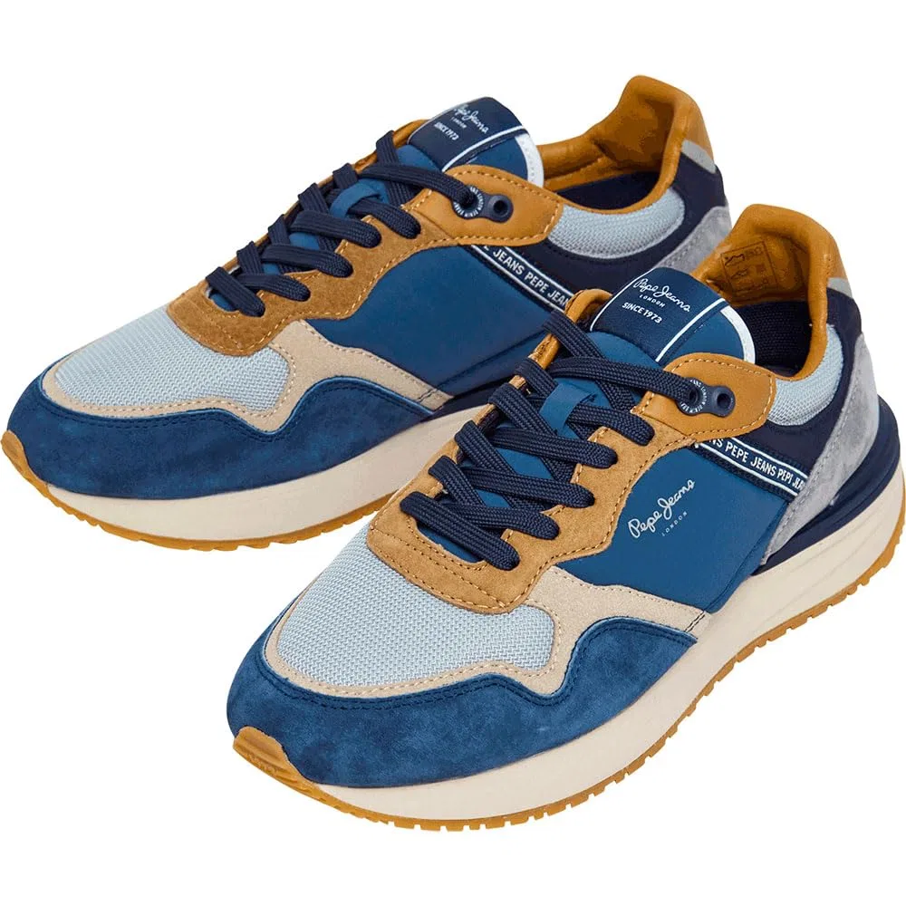 Детские кроссовки для мальчиков кожаные Buster Pro Combi M Pepe Jeans, Brown — фото 3
