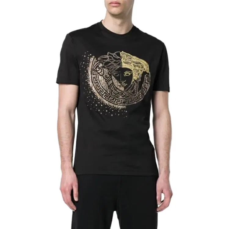 Футболка SS23 мужская Black VERSACE — фото 3