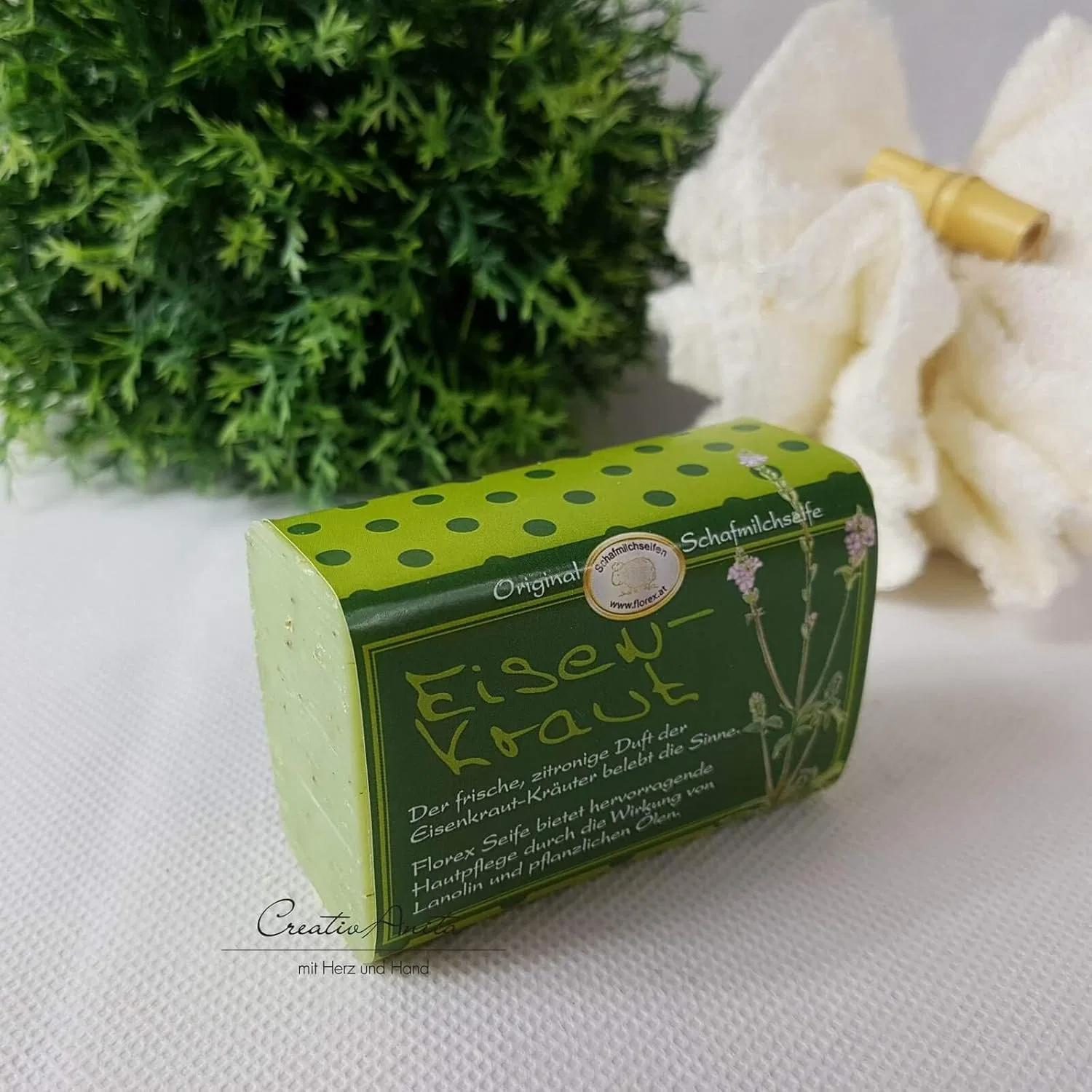 Мыло Sheep Milk Soap, Florex Schafmilchseife, 100 г, Green