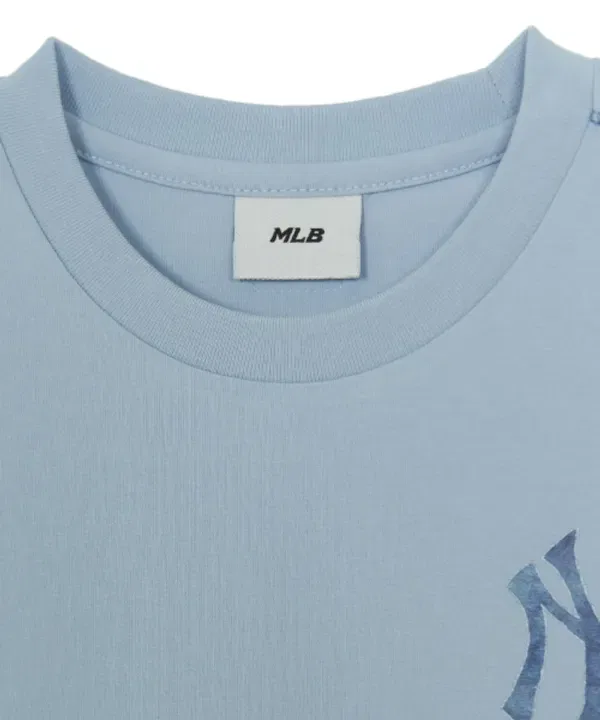 Футболка с принтом Monogram Big Lox, Mlb Kids, Sky Blue — фото 4