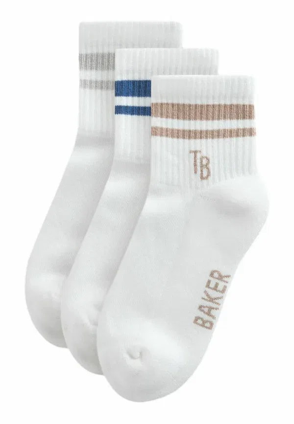 Комплект из 3 пар носков с амортизирующей подошвой Baker By Ted Baker, белый