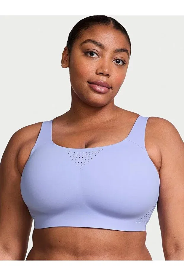 Женский спортивный бюстгальтер без рукавов Featherweight maximum sports bra Victoria'S Secret, Blue Energy — фото 2